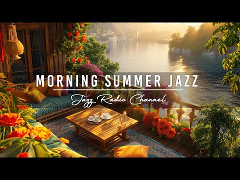 Happy Morning Weekend at Summer Coffee Balcony Ambience with Sweet Jazz Music to Relax, Chillout