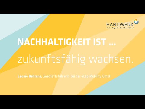 Nachhaltigkeit im Handwerk (19): Geschäftsführerin Leonie Behrens