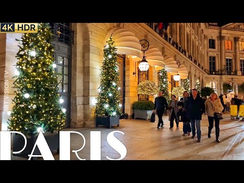 🇫🇷[PARIS4K] WALK IN PARIS "BEAUTIFUL PLACE VENDÔME WALK" (4K 60FPS) 11/DECEMBER/2023