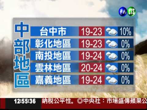 十二月二十九日華視午間氣象