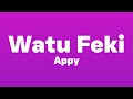 Appy - Watu Feki (Lyrics With English Translation)| Sitaki marafiki, siwataki ng’o.....