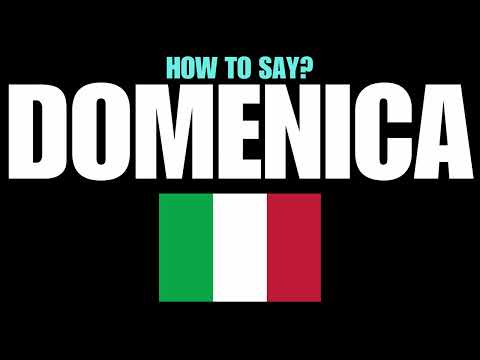 HOW TO PRONOUNCE DOMENICA CORRECTLY? NATIVE ITALIAN PRONUNCIATION