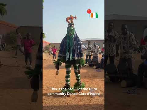 🔥 Traditional Zaouli Dance in Côte d'Ivoire – The World's Fastest Footwork 🌍 African Tribal Dance 🪘