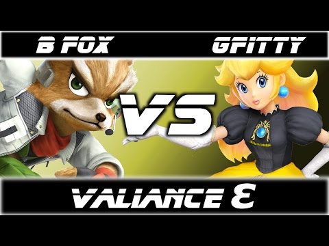 Valiance E - DTR|Gfitty (Peach, Dr Mario) vs Burgler Fox (Fox, Lucina) - Pools