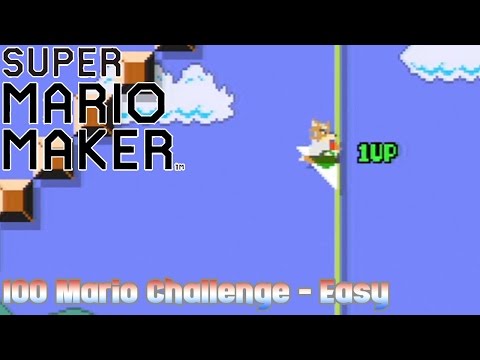 Super Mario Maker - 100 Mario Challenge (Easy)