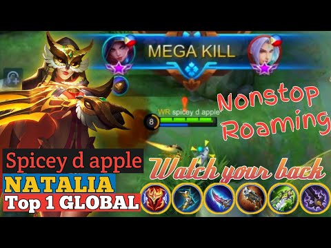 WATCH YOUR BACK!! Natalia Deadly Roaming!! ~ Top 1 Global Natalia by Spicey D  Apple | MLBB
