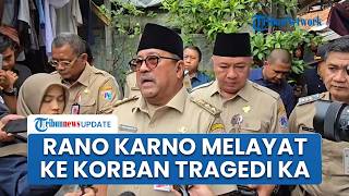 Rano Karno Melayat ke Rumah Korban Tragedi KA Argo Bromo: Saya Terkejut Lihat Gerbong sampai Hancur