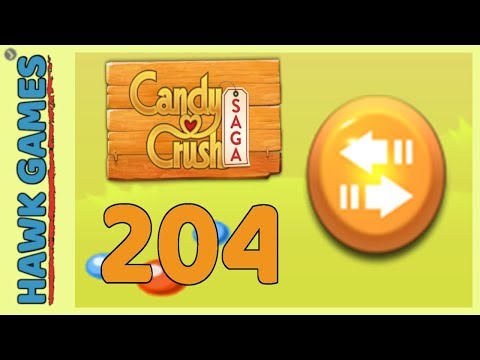 Candy Crush Saga Level 204 (Moves level) - 3 Stars Walkthrough, No Boosters