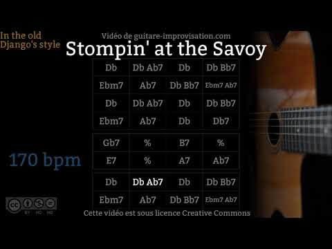 Stompin' at the Savoy (170 bpm) - Gypsy jazz Backing track / Jazz manouche