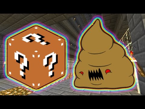 LUCKY POOP BLOCKS PRISON COPS & ROBBERS MOD CHALLENGE - MINECRAFT MODDED MINI-GAME!