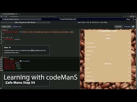 Learn Basic CSS by Building a Cafe Menu - Step 54