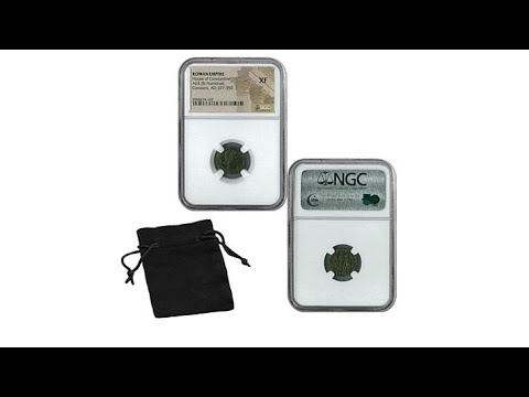 XF NGC Emperor Constans Roman Empire Bronze Coin