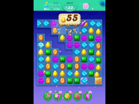 Candy Crush Soda Saga level 3947 Get 2 Stars, 18 Moves Complete