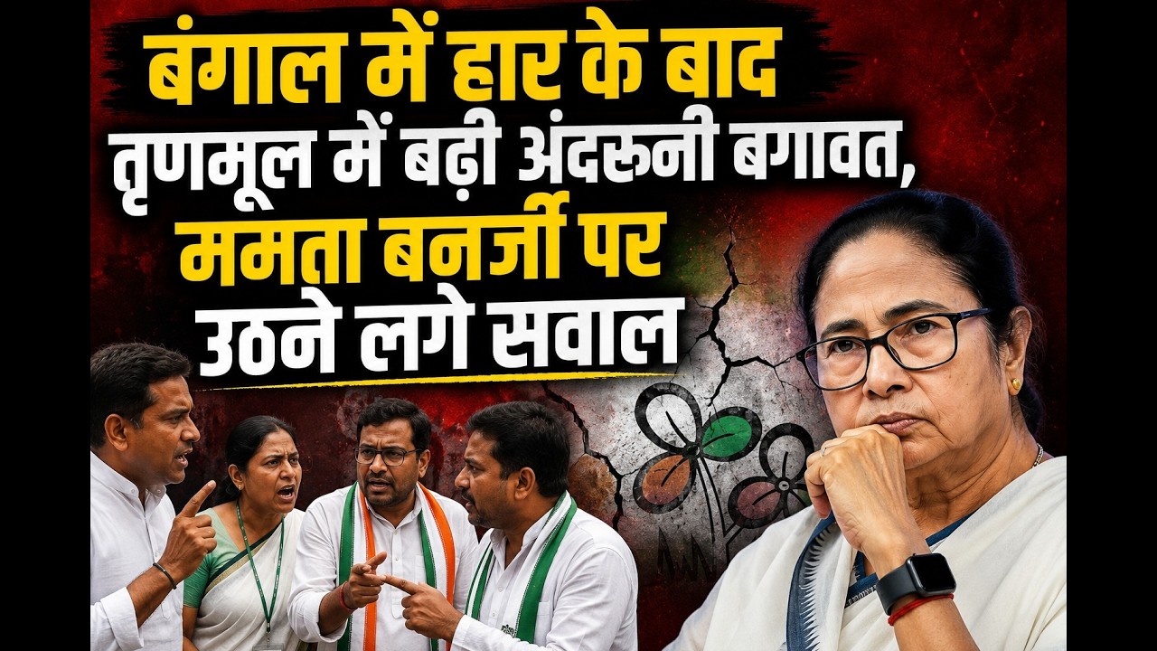 बंगाल में हार के बाद तृणमूल में बढ़ी अंदरूनी बगावत, ममता बनर्जी पर उठने लगे सवाल