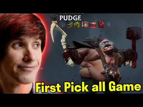 Dendi Pudge Stream : First Pick Pudge all game like a Boss!!