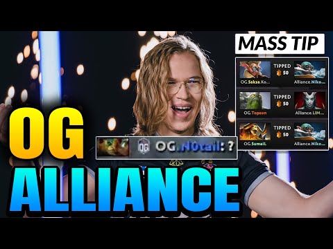OG vs ALLIANCE Game 2 TI10 - Mass TIPS is BACK - THE INTERNATIONAL 2021