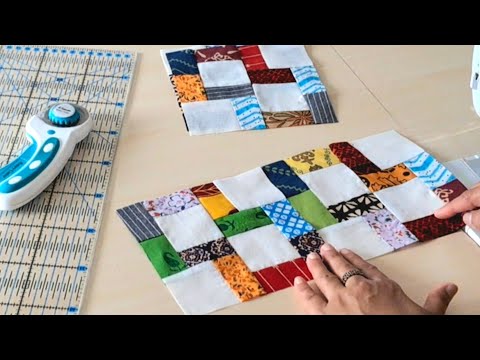 The Quilt Block You Won't Be Able To Look Away From💥Amazing Ideas for Scraps Fabrics. 