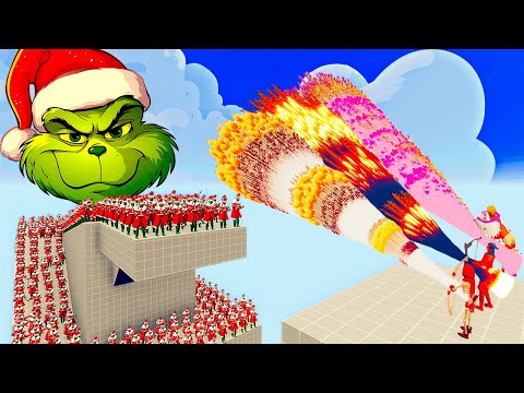 100x GRINCH + 1x GIANT vs 3x EVERY GOD   Totally Accurate Battle Simulator TABS