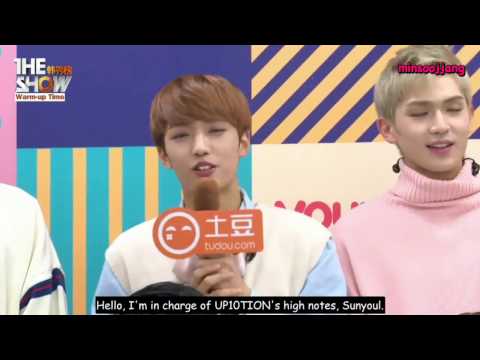 [ENG SUB] 161122 UP10TION The Show Warm Up time