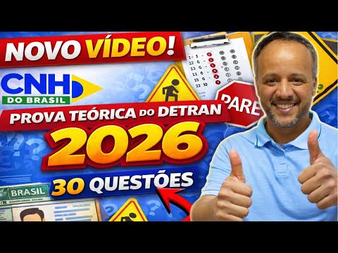 PROVA DO DETRAN 2026: 30 QUESTÕES ATUALIZADAS COM LEIS NOVAS! (SIMULADO URGENTE) #simuladodetran2026