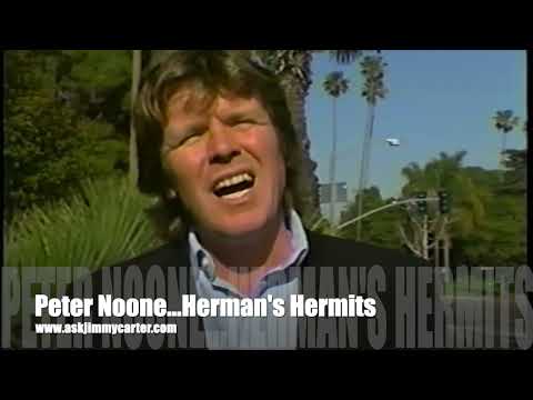 Peter Noone, Herman's Hermits talking with Jimmy Carter