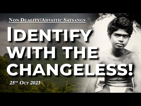 608. Bhagavan Ramana Satsang - Identify with the changeless!
