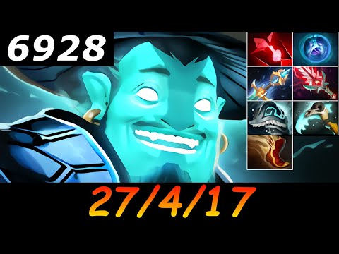 Dota 2 Storm Spirit 6928 MMR 27/4/17 (Kills/Deaths/Assists) Ranked Full Gameplay