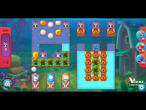 Fishdom. 8691 hard level no boosters and diamonds. 13 moves