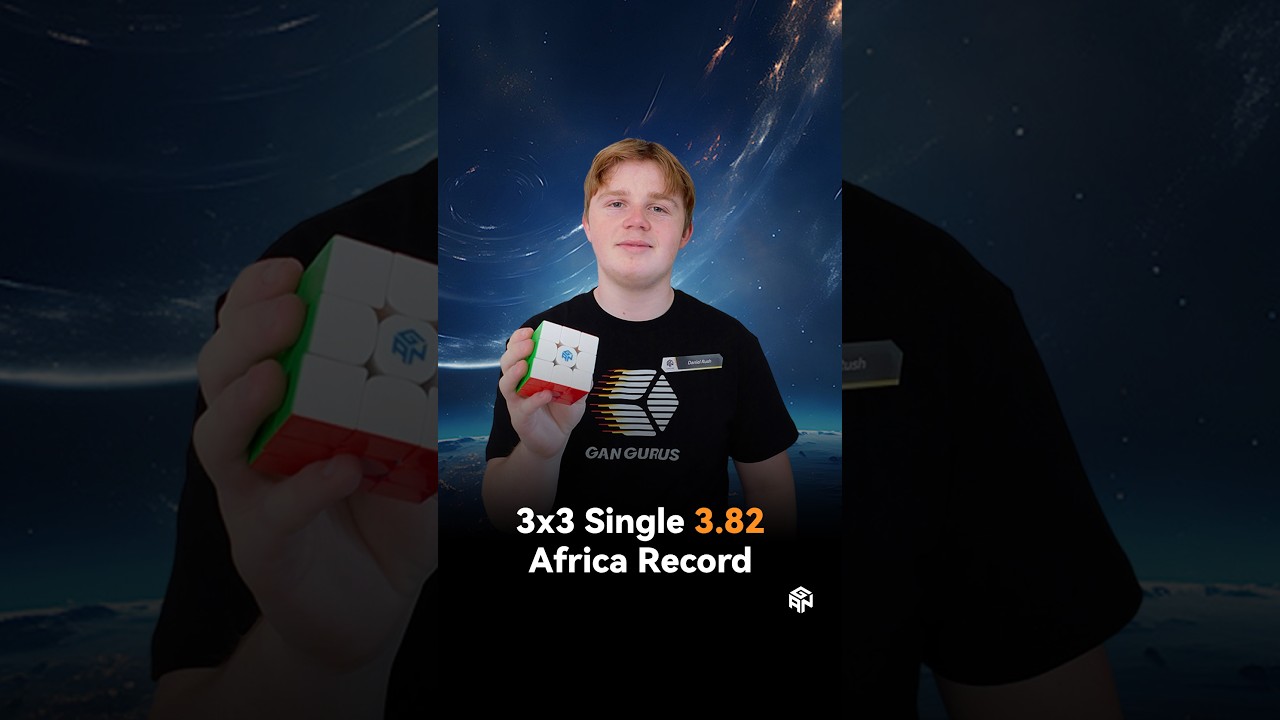 GANCUBE - 3x3 Single African Record 3.82s | Daniel Rush