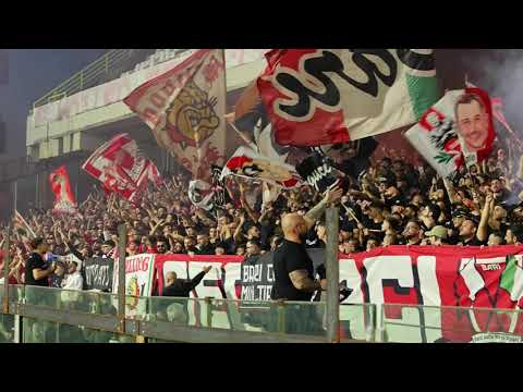 IL GRANDE TIFO DEGLI ULTRAS BARI A SALERNO // SALERNITANA VS BARI