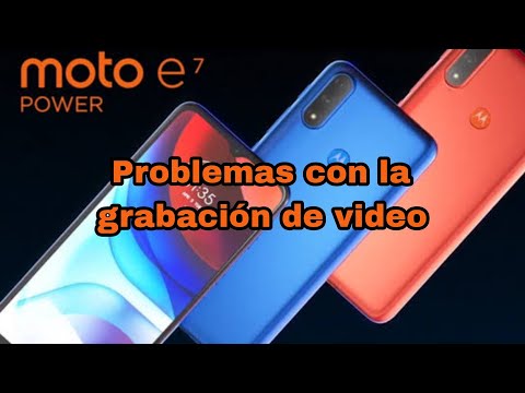 Moto E7i Power | Problemas al grabar videos con poca luz