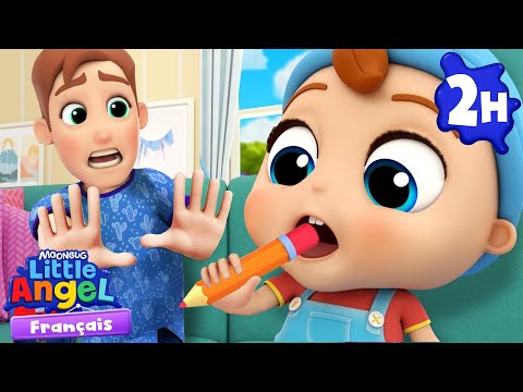 Bébé Louis apprend les parties du corps | Comptines pour les tout-petits | Little World Français