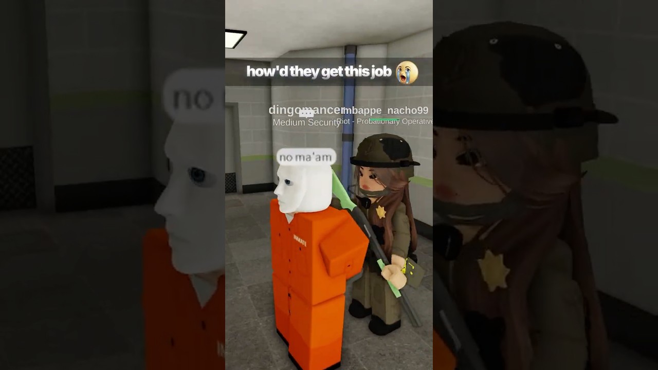another S+ tier prison guard😭 #roblox #robloxfyp