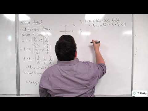 A-Level Further Maths F6-28 Vector Product: Distance Between Skew Lines Derivation
