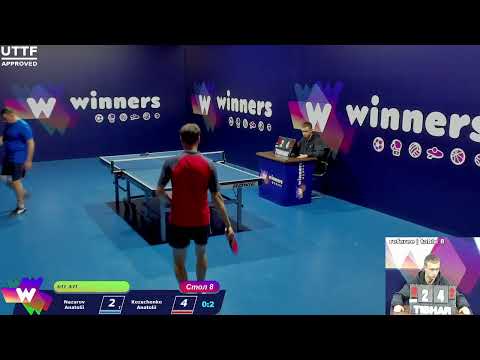 Nazarov Anatolii - Kozachenko Anatolii. WINners CUP Table Tennis 8 31.12.2020 12:45
