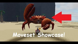 CRAB BOSS MOVESET SHOWCASE | All moves Showcase | The Strongest Battlegrounds
