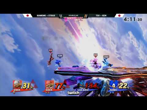 ウメブラFINAL Doubles WF : Kameme + Etsuji vs Tsu + KEN / UMEBURAFINAL for wiiU - スマブラWiiU 大会