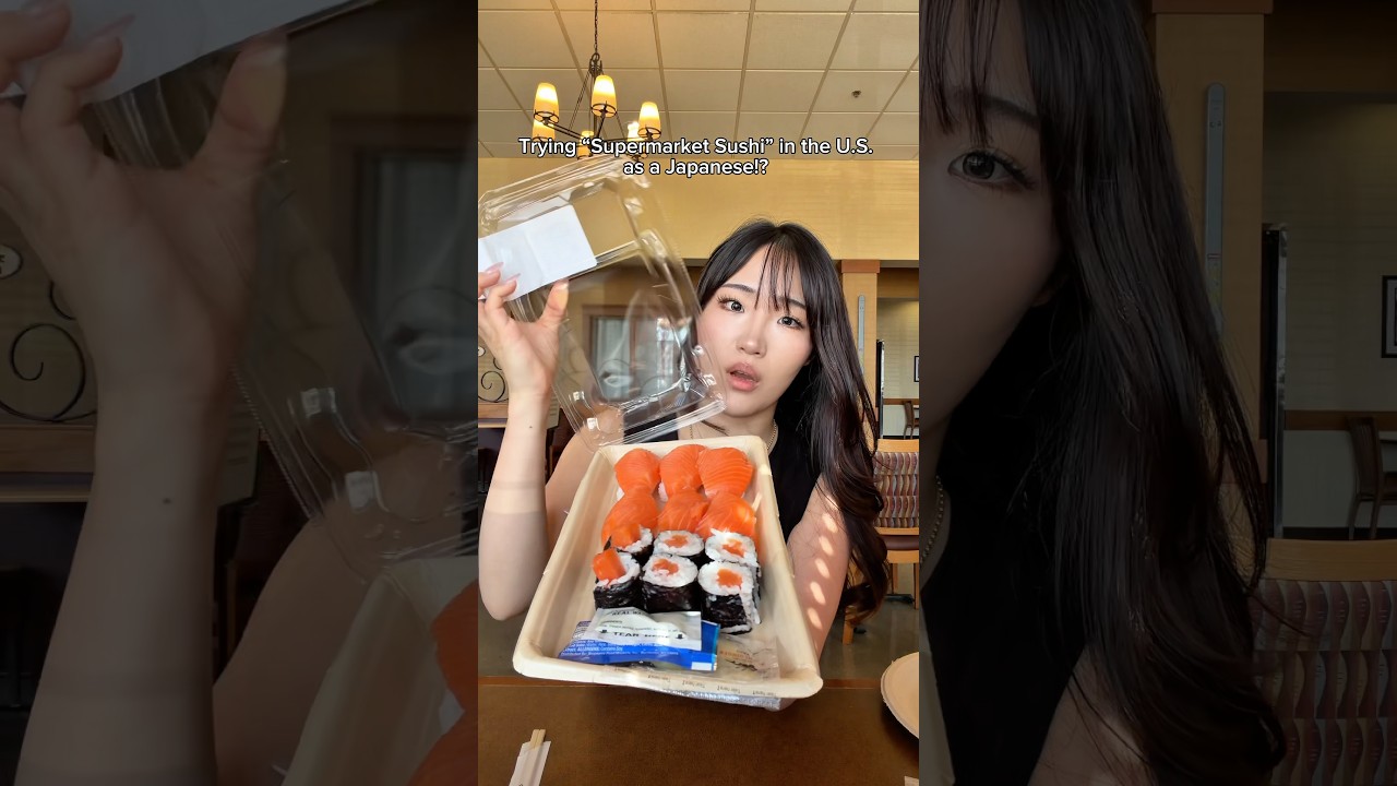 Trying “Supermarket Sushi” in the US as Japanese!?