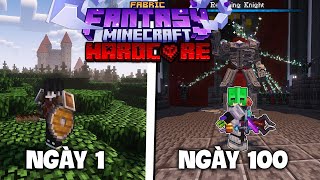 Mình Sinh Tồn 100 Ngày Trong Minecraft FANTASY 1.20.1 Siêu Khó !!!