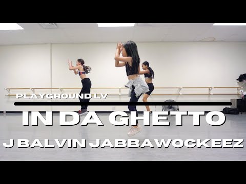 In Da Ghetto Dance J Balvin - Jabbawockeez and Cousin Skeether | Playground LV Las Vegas Dance Class