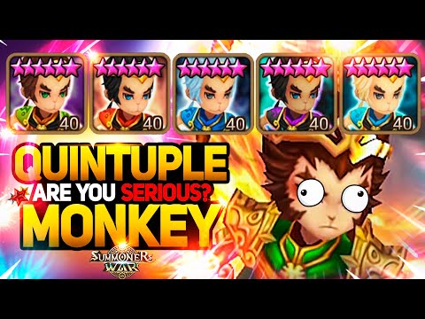 WTF MONKEY KING TEAM - Summoners War