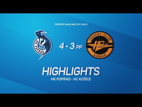 1.kolo HK Poprad - HC Košice 4:3pp Kaufland Tipsort Cup 1.kolo
