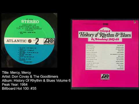 Don Covay & The Goodtimers- Mercy Mercy