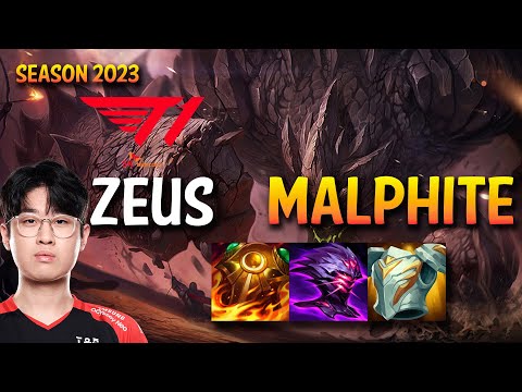 T1 Zeus MALPHITE vs CHO'GATH Top - KR Ranked