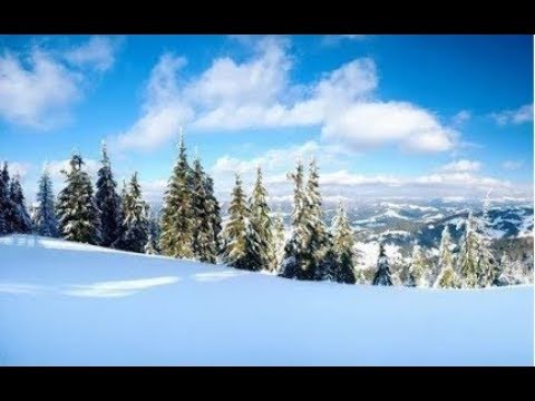 UHD Winter Relaxation Video   Probiy Waterfall, the Carpathian Mountains, Ukraine   2 HRS