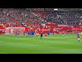 Bruno Fernandes Freekick Man United vs Everton 07/08/21 @ Sir Alex Stand