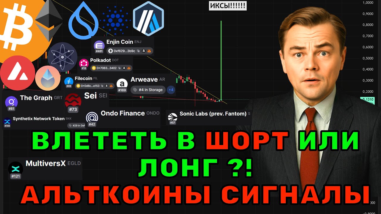 Альткоины лонговать или шортить, сигналы на иксы! Недооцененные Альткоины!