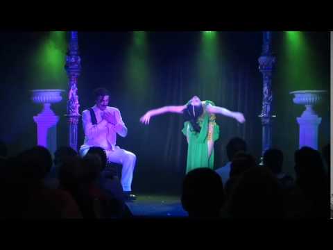 Sugar Blue Burlesque's Lulu Liqueur & Magnus Danger Magnus as Ariadne & Dionysus Empire of Desire