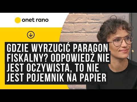 Gdzie wyrzucić paragon fiskalny? Odpowiedź nie jest oczywista, to nie jest pojemnik na papier