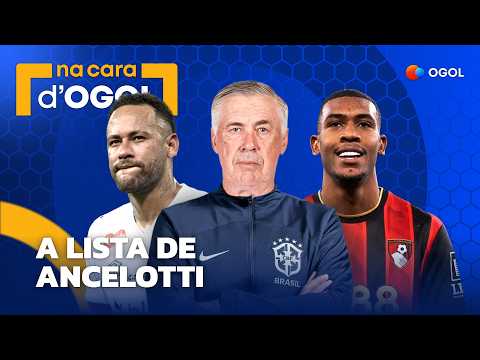 Ancelotti deixa Neymar de fora e faz mais testes: temos uma seleção para a Copa?